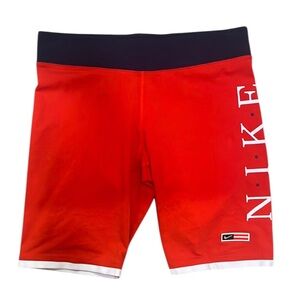 Nike USA Spandex Bike Shorts Red White Blue